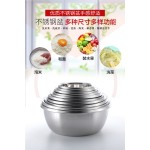 家用304不锈钢盆厨房食品级洗菜盆加厚揉面沥水篮汤盆礼品赠送盆