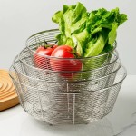 不锈钢沥水篮厨房圆形洗菜盆水槽架筛子客厅家用水果篮收纳筐批发