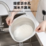 家用不锈钢淘米盆多功能洗菜沥水盆家用厨房洗米筛果蔬沥水篮子