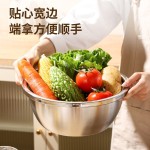 加厚304不锈钢沥水篮淘米神器家用洗菜盆沥水盆和面商用盆滤水篮