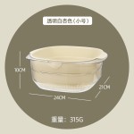 加厚双层新款PET沥水篮 厨房多功能塑料洗菜盆菜篮子果蔬收纳篮子