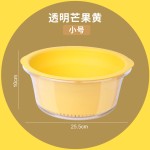 双层透明圆形沥水篮 厨房塑料淘菜盆菜篮子家用洗菜洗水果洗菜盆
