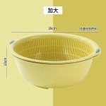 双层洗菜盆沥水篮厨房特大号圆形洗菜篮家用水果盆菜篮子洗菜筐