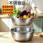 铖轩304不锈钢沥水篮烫洗奶瓶专用盆婴儿奶瓶清洗盆洗菜盆