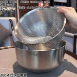 跨境批发304不锈钢洗菜盆沥水篮 食品级淘米漏盆和面料理厨房家用