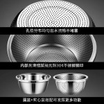 304不锈钢沥水篮洗菜盆洗米筛家用厨房神器水果篮淘米盆沥水漏盆