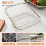 跨境洗菜盆沥水篮不锈钢水槽沥水架厨房水池可伸缩盆多功能置物架