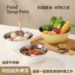 彩色沙拉碗MIDUOMI网红两件套不锈钢盆沥水篮套装厨房料理洗菜盆