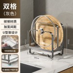 菜板放置架案板砧板架子不锈钢厨房专用置物架台面锅盖切菜板支架