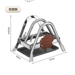 中古风加厚菜板架厨房置物架台面粘案板砧板放置器锅盖收纳置物架