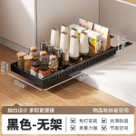 可调节锅具收纳架厨房抽拉式置物架橱柜整理台面碗碟架锅盖架锅架