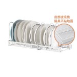 厨房置物架碗碟盘子锅具收纳架可伸缩锅置物橱内锅盖架台面锅架