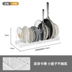 厨房置物架碗碟盘子锅具收纳架可伸缩锅置物橱内锅盖架台面锅架
