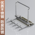 不锈钢可折叠脸盆架壁挂卫生间置物架脸盆架免打孔浴室脸盆收纳架