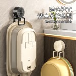 家用卡通吸盘挂钩免打孔脸盆收纳架浴室厨房壁挂式碳钢置物架批发