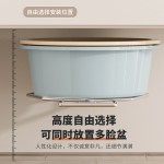 卫生间家用浴室柜下壁挂式脸盆置物架免打孔洗脸盆收纳架子批发