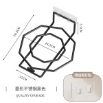 卫生间家用浴室柜下壁挂式脸盆置物架免打孔洗脸盆收纳架子批发