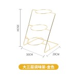 大三层调味架自助餐菜盘架火锅店调料小料盘架熟食小菜点心展示架