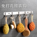 批发不锈钢挂钩免打孔挂钩衣服粘钩墙上厨房门后卫生间挂钩架现货