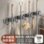厨房浴室挂钩强力粘胶免打孔壁挂门后无痕粘钩挂衣架不锈钢拖把夹