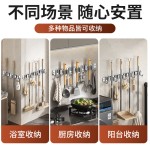 厨房浴室挂钩强力粘胶免打孔壁挂门后无痕粘钩挂衣架不锈钢拖把夹