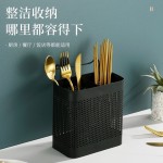 筷子筒加厚不锈钢家用壁挂式挂钩式方形筷子笼新款高档筷子筒除霉