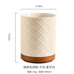 侘寂风厨房可旋转陶瓷收纳筒家用花编收纳桶餐具刀叉勺筷子笼批发