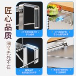 不锈钢可折叠厨房台面置物架 悬挂橱柜门桌板延展收纳隔板辅助台