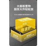 微波炉架挂墙加厚不锈钢厨房烤箱置物架餐馆壁挂式微波炉支架托架