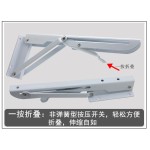 古帝加厚折叠活动三角支架支撑架K型搁板置物托架弹簧微波炉支架
