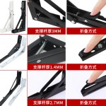 不锈钢比利支架三角支架折叠弹簧支架层板托墙壁置物架微波炉支架