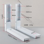 简约微波炉折叠支架 双层置物架烤箱架铁合金微波炉架托架壁挂架