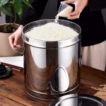 家用不锈钢装米桶储米箱防潮防虫米缸20斤30米桶家用10斤陈皮桶