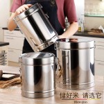 家用不锈钢装米桶储米箱防潮防虫米缸20斤30米桶家用10斤陈皮桶