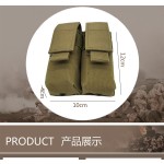 战术小双联弹夹包 9mm两联弹夹袋 Molle背心附件包 户外EDC工具袋