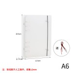 A4B5A5A6A7手帐本创意磨砂半透明PP绑带活页手账本夹笔记本外壳