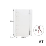 A4B5A5A6A7手帐本创意磨砂半透明PP绑带活页手账本夹笔记本外壳