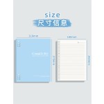 撞色活页本b5莫兰迪色系笔记本彩色高颜值厚实记事本学生专用百搭