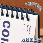 B5加厚笔记本上翻不硌手线圈本A5初中高中大学生考研简约复古风