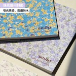 BRUNT蓝蝶叙美式三孔线圈本A4碎花横线笔记本子大学生单词记事本