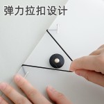 透明磨砂pp商务笔记本活页芯外壳 A4A5B5绑带线圈本金属夹子批发