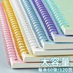 彩色线圈笔记本子B5横线日记事ins高颜值a5初高中生考研大笔记本