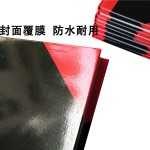 海鸥红角硬面笔记本A4红黑面硬皮记事簿a5红三角硬面抄会议记录本