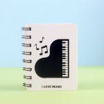 音乐风线圈笔记本A7创意钢琴键盘音符上翻口袋本学生文具奖励礼品