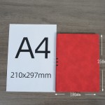 插笔16K宽行距笔记本15mm道理米黄纸100克加厚1.5cm大格B5羊巴皮