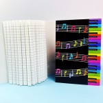 创意骑马订笔记本钢琴音符记事本A5笔记本软面抄本音符文具小奖品