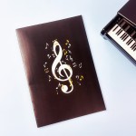 A5软抄本可爱学生笔记本 音乐图案单行本 钢琴音符本子创意记事本