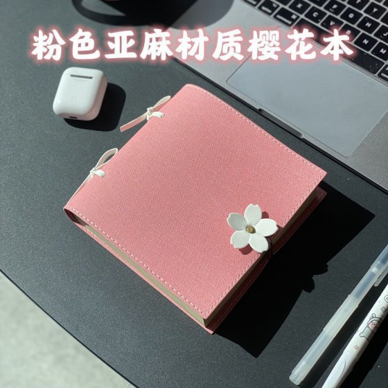 SilverMoon银月本子ins高颜值方形笔记本盖章本日记本女小众简约