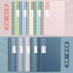 新款A5笔记本彩红ins风活页记事本学生办公专用双线圈简约记事本