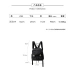 2024韩版高级感红色双肩包学生休闲女卡扣大容量运动尼龙旅行背包